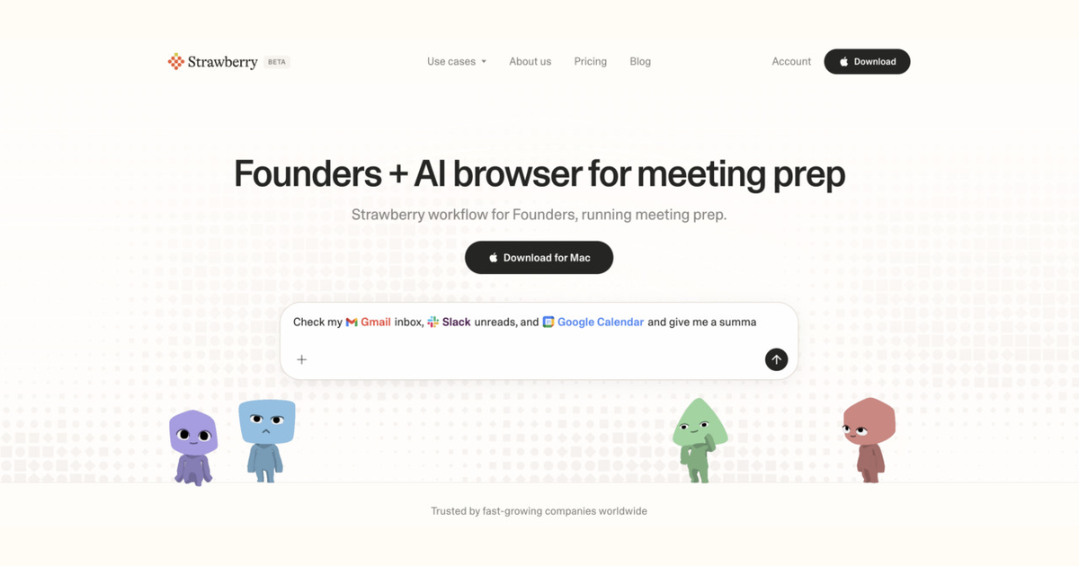 How founders use Strawberry for meeting prep