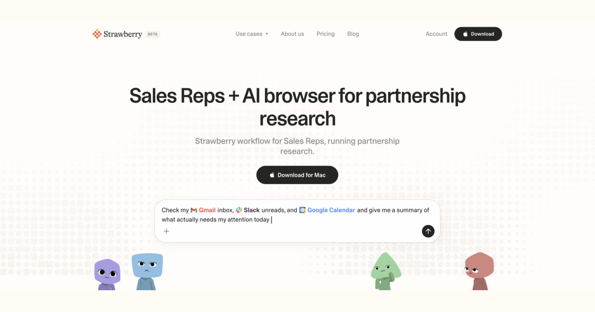 How sales reps use Strawberry for partnership research