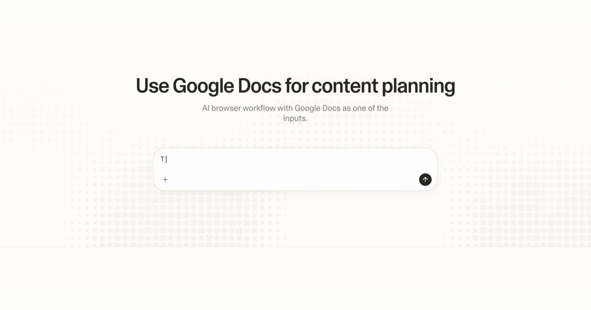 Diagram of Strawberry AI browser workflow using Google Docs for content planning
