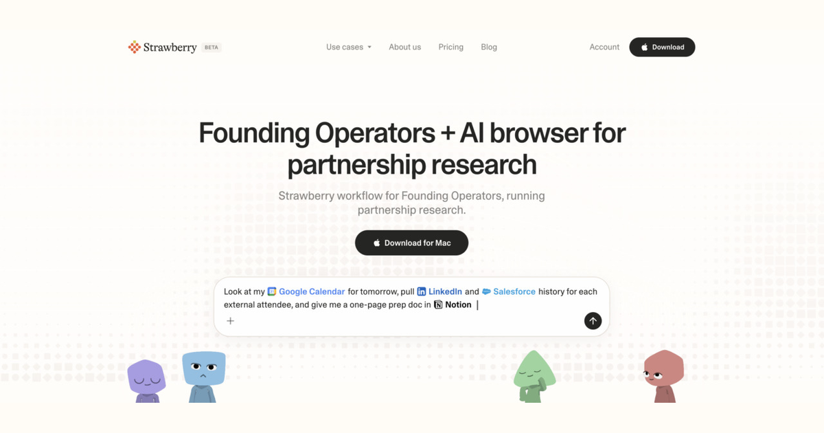 How founding operators use Strawberry for partnership research