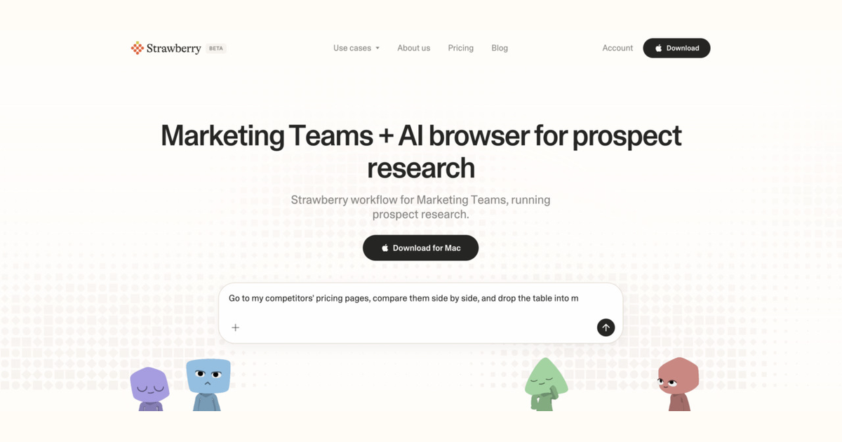 How marketing teams use Strawberry for prospect research
