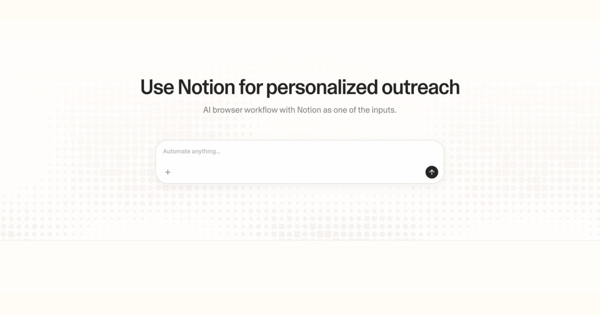 Diagram of Strawberry AI browser workflow using Notion for personalized outreach