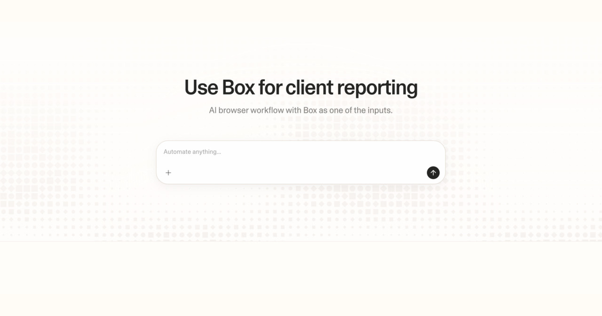 Diagram of Strawberry AI browser workflow using Box for client reporting