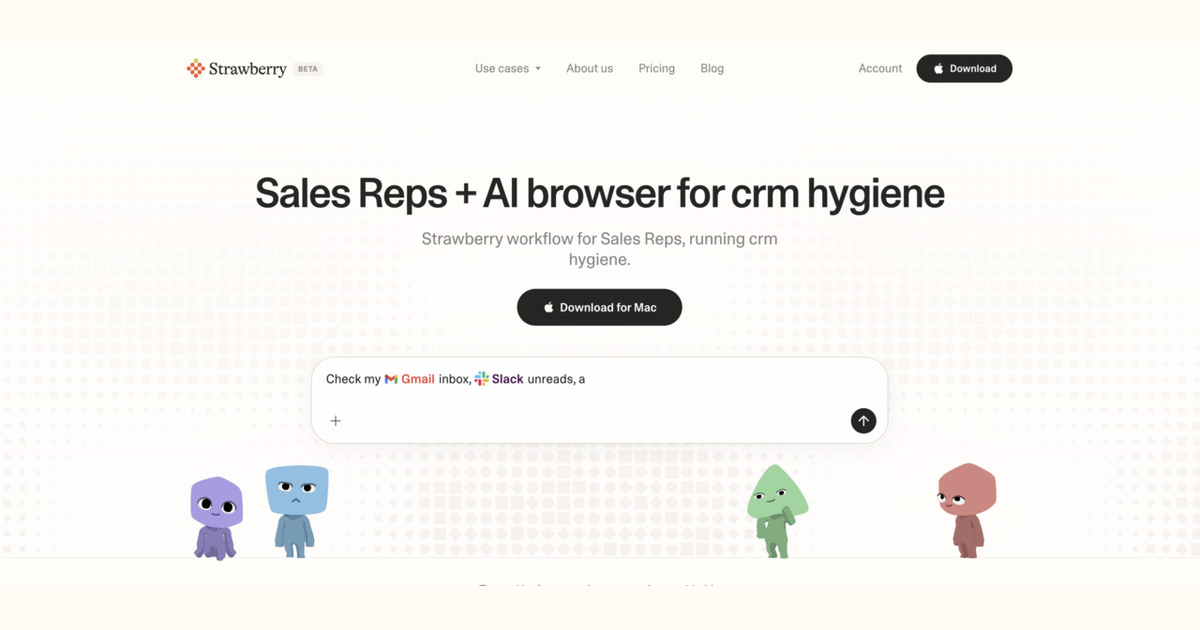 How sales reps use Strawberry for CRM hygiene
