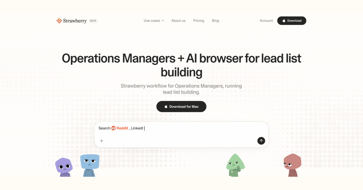 How operations managers use Strawberry for lead list building