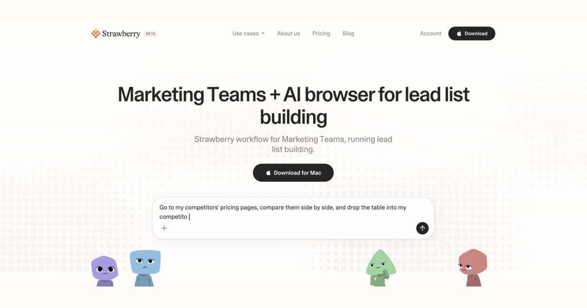 How marketing teams use Strawberry for lead list building