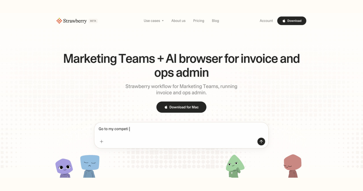 How marketing teams use Strawberry for invoice and ops admin