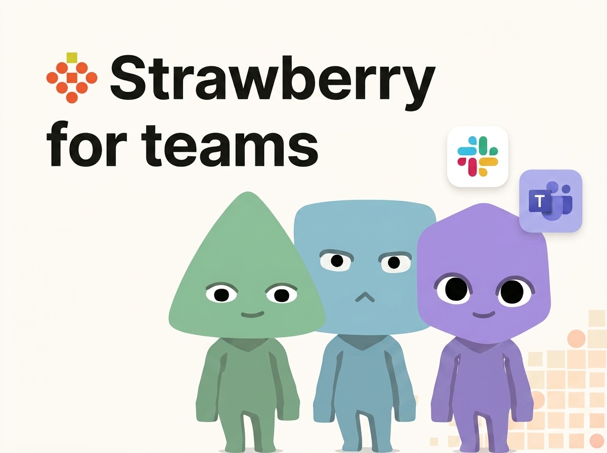 Strawberry for teams hero illustration