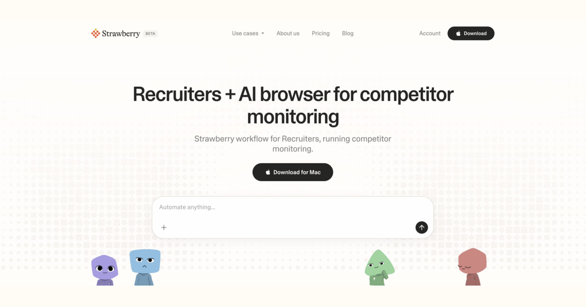How recruiters use Strawberry for competitor monitoring