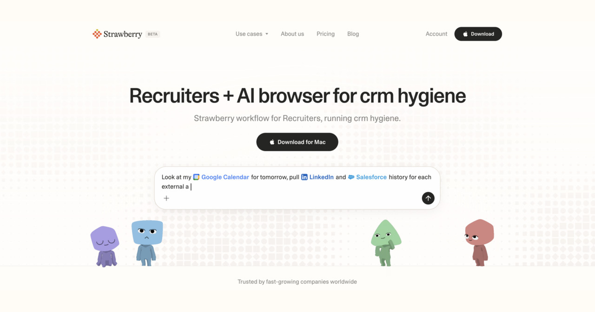 How recruiters use Strawberry for CRM hygiene