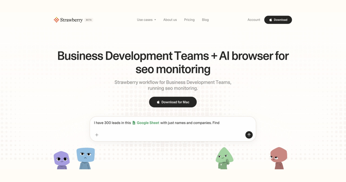 How business development teams use Strawberry for SEO monitoring
