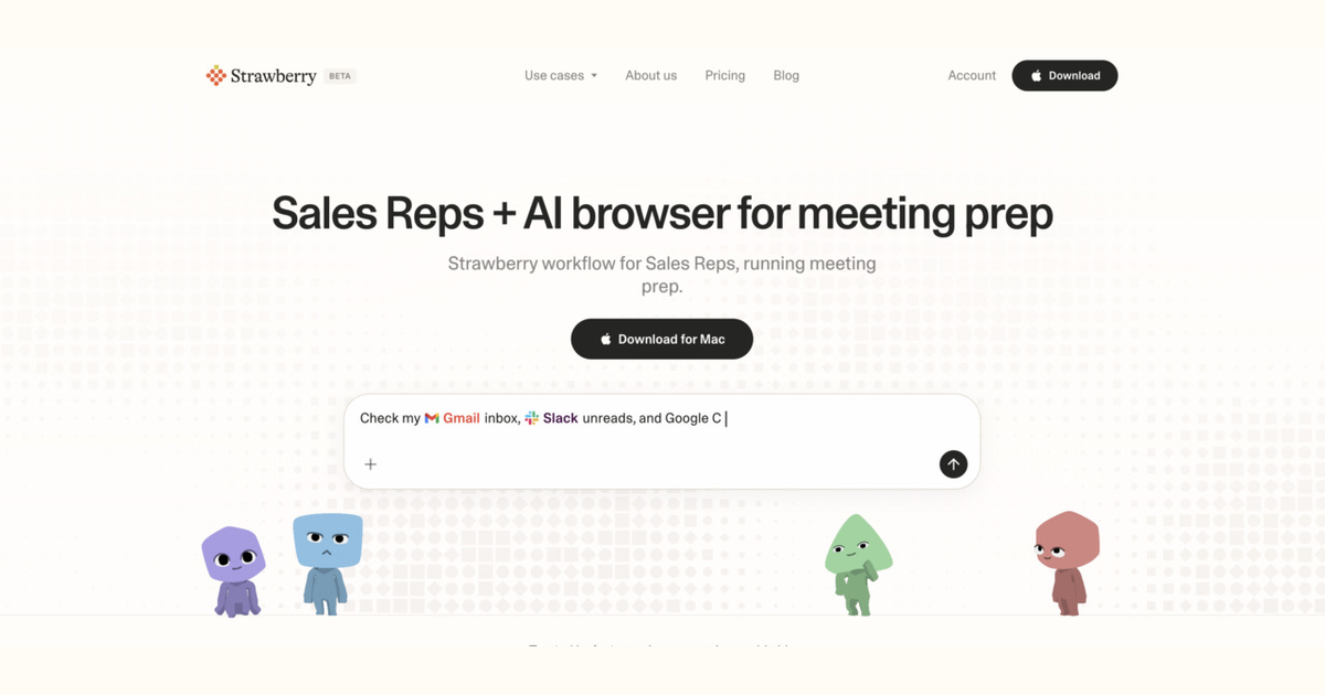 How sales reps use Strawberry for meeting prep