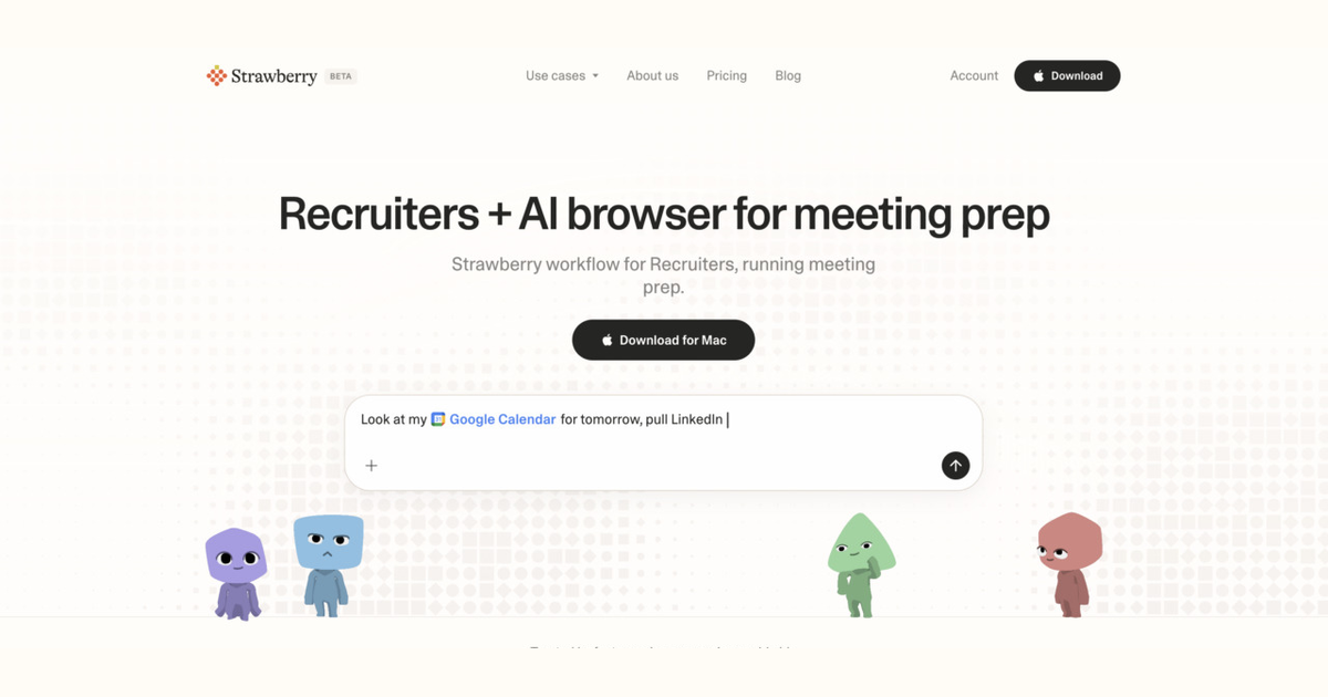 How recruiters use Strawberry for meeting prep