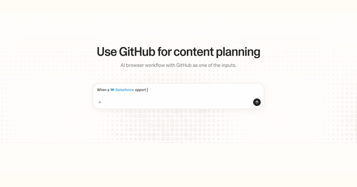 Diagram of Strawberry AI browser workflow using GitHub for content planning