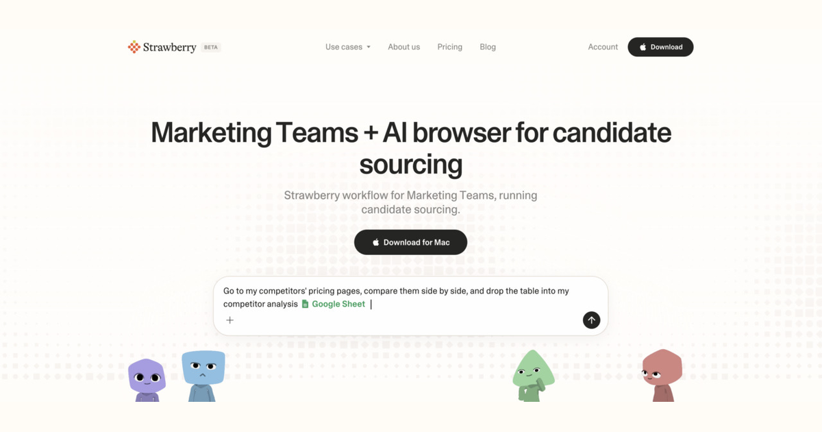 How marketing teams use Strawberry for candidate sourcing