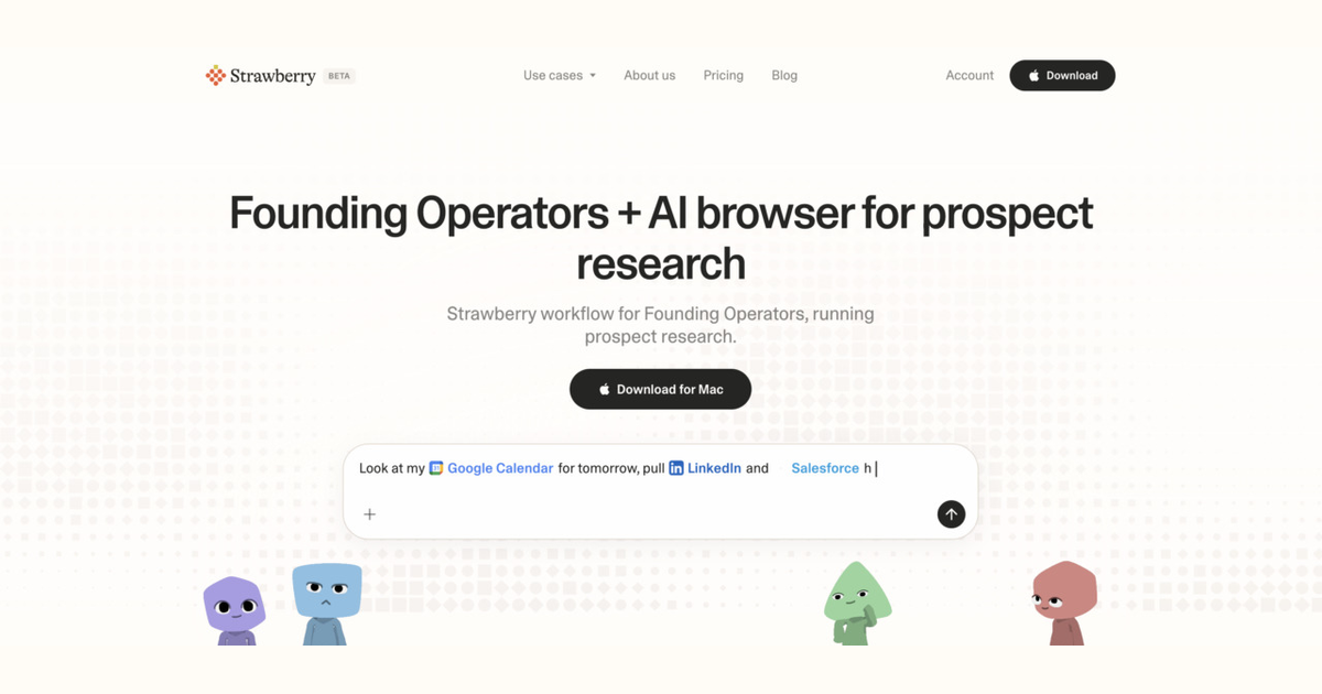 How founding operators use Strawberry for prospect research