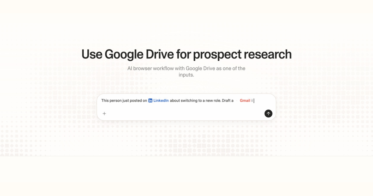 Diagram of Strawberry AI browser workflow using Google Drive for prospect research