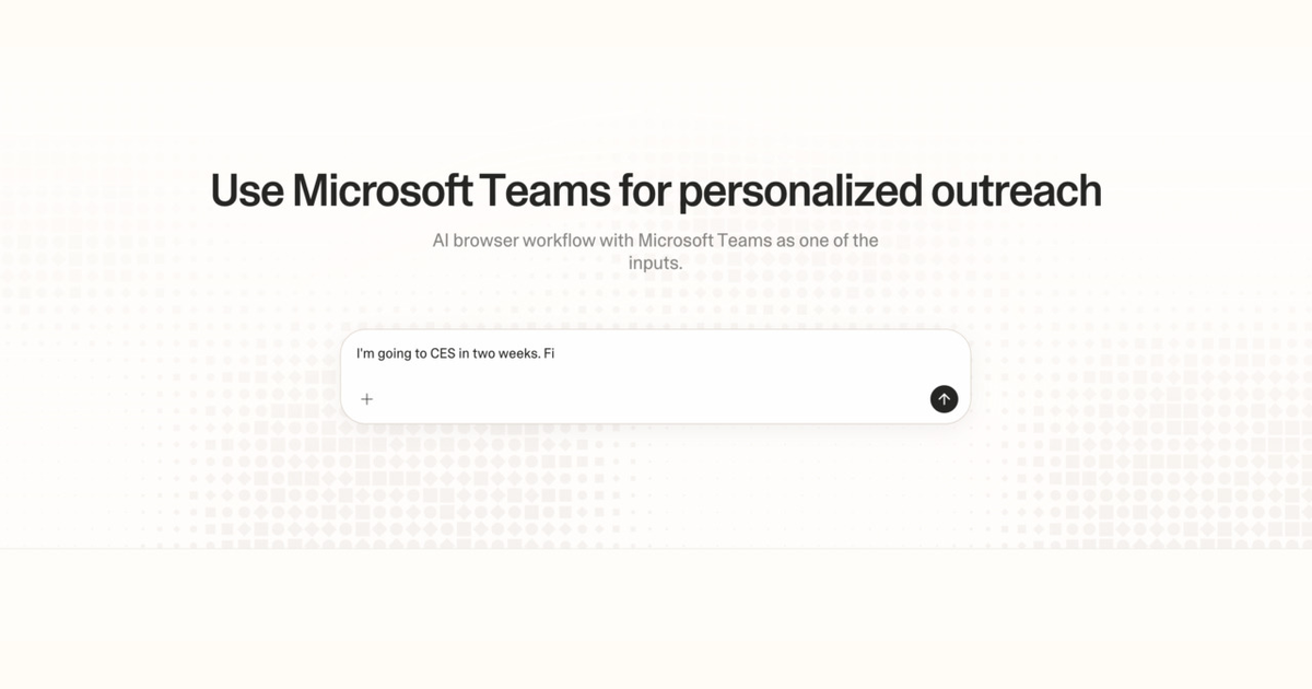 Diagram of Strawberry AI browser workflow using Microsoft Teams for personalized outreach
