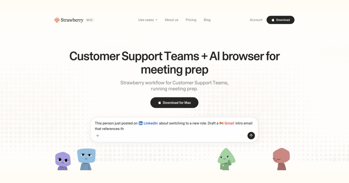 How customer support teams use Strawberry for meeting prep