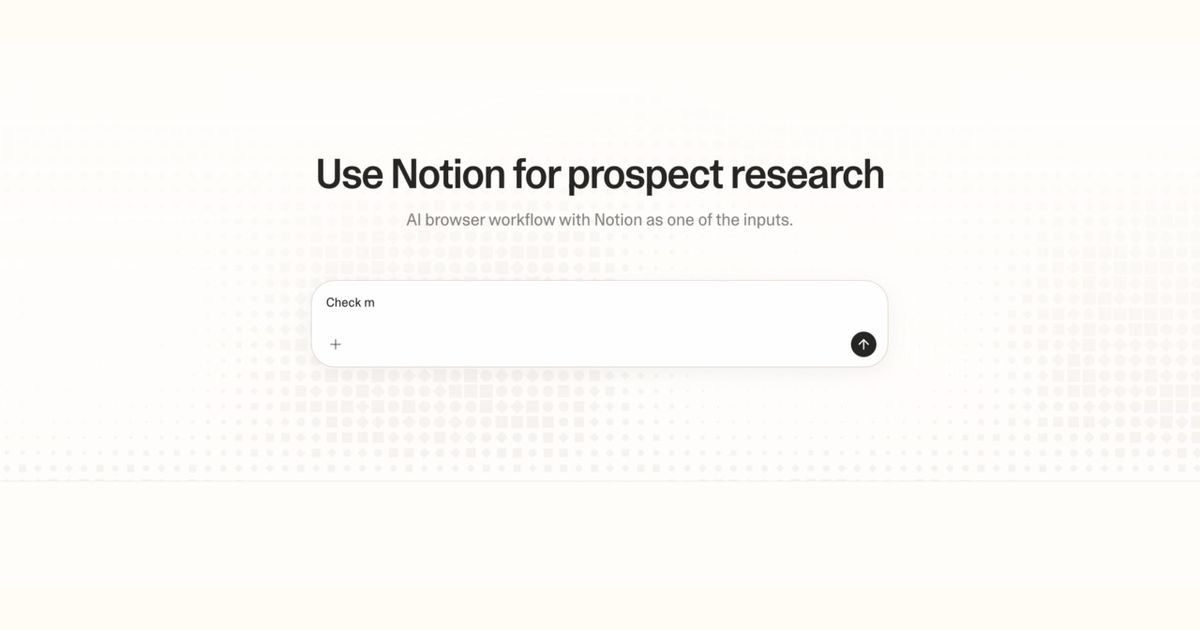Diagram of Strawberry AI browser workflow using Notion for prospect research