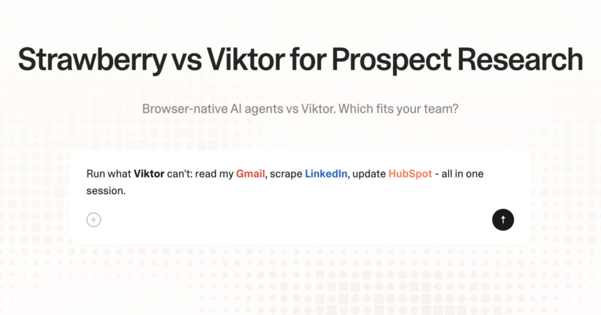 Strawberry vs Viktor for prospect research