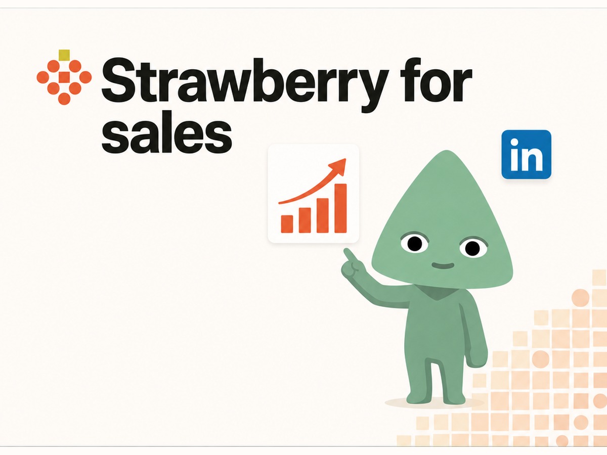 Strawberry for sales hero illustration