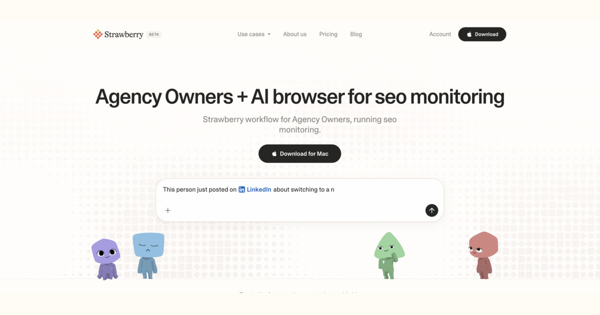 How agency owners use Strawberry for SEO monitoring