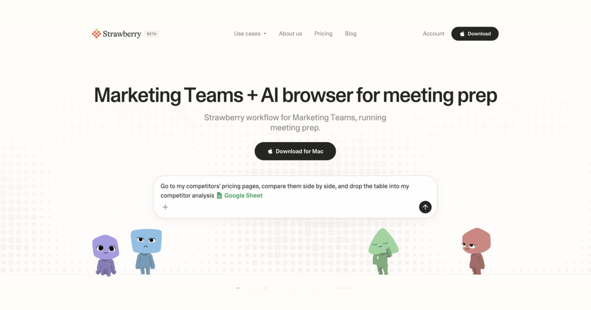 How marketing teams use Strawberry for meeting prep